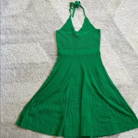 ✨5 for $15✨ A New Day Knitted Green Halter Neck Dress - Picture 7 of 9